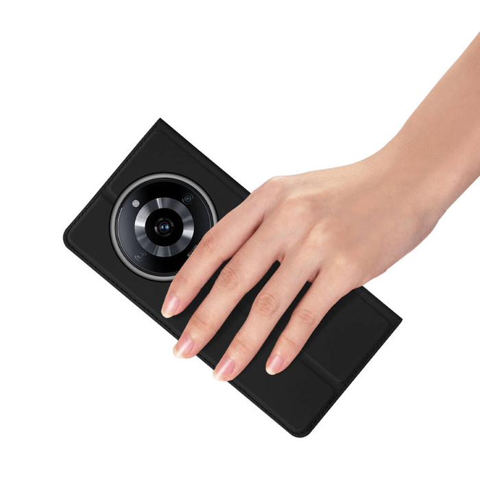 Dux Ducis Skin Pro Hülle Realme 11 Flip Card Wallet Stand Schwarz