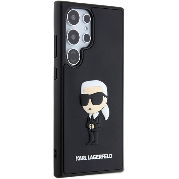 Etui Karl Lagerfeld KLHCS24L3DRKINK Samsung Galaxy S24 Ultra S928 czarny/black hardcase 3D Rubber Ikonik Case