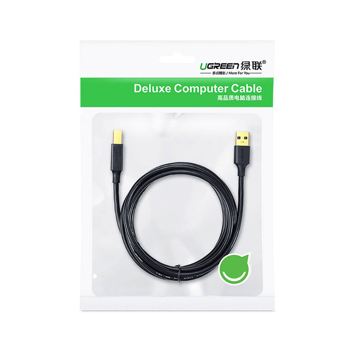 Ugreen câble USB Type B pour imprimante (mâle) - USB 2.0 (mâle) 480 Mbps 1 m Noir (US135 20846)