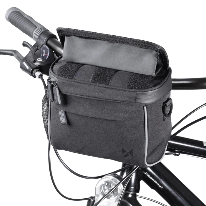 Wozinsky bicycle handlebar bag bike shoulder bag black (WBHBB-01)