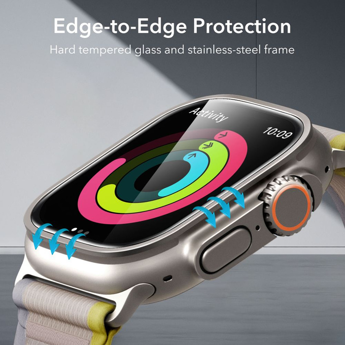 Tempered Glass ESR ArmorITE GEHÄRTETES GLAS 2ER-PACK Apple Watch ULTRA 1 / 2 / 3 (49 MM) TITAN