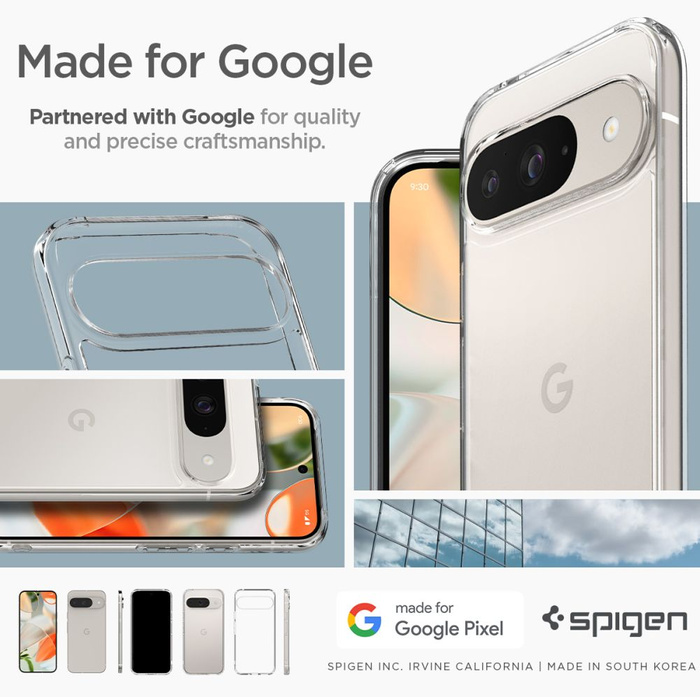 Cover Spigen Ultra Hybrid GOOGLE PIXEL 9 / 9 PRO CRISTALLINO
