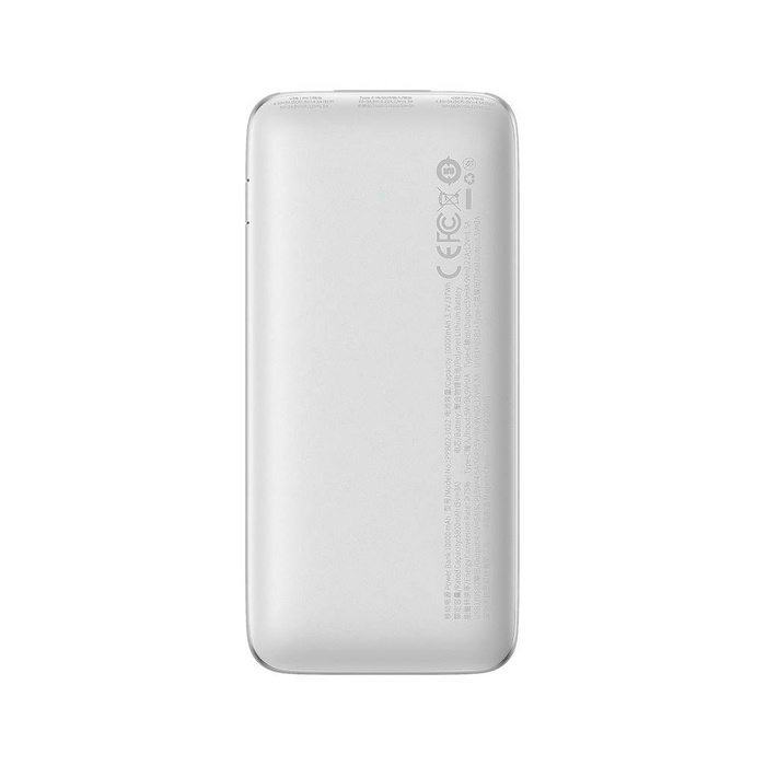 Baseus Bipow Pro powerbank 10000mAh 22.5W + câble USB 3A 0.3m blanc (PPBD040002)