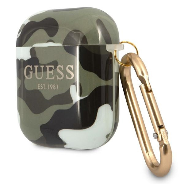 Coque GUESS Apple Étui AirPods Camo Collection Khaki