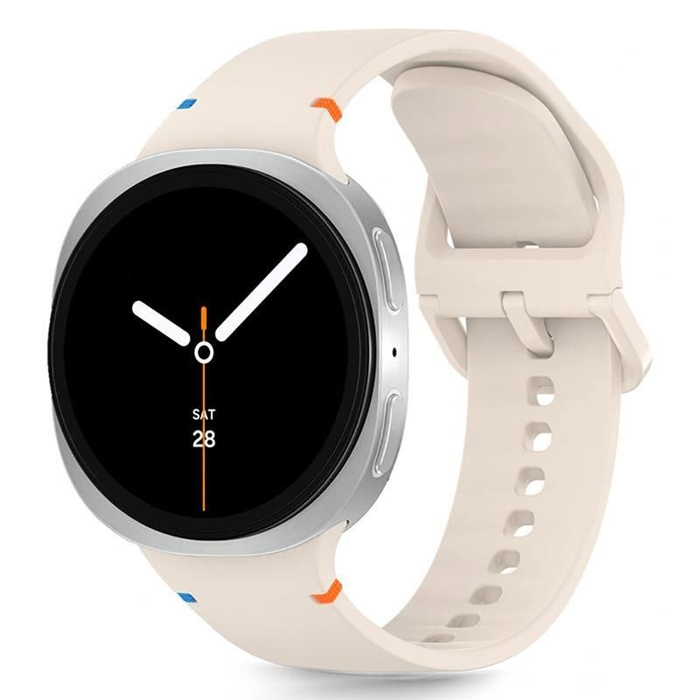 TECH-PROTECT SILICONE SAMSUNG Galaxy Watch 8 / CLASSIC (40 / 44 / 46 MM) STARLIGHT