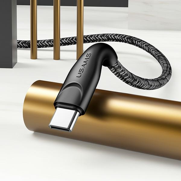 USAMS Kabel opletení U41 USB-C/USB Fast Charge 1m červená/červená SJ392USB02 (US-SJ392)