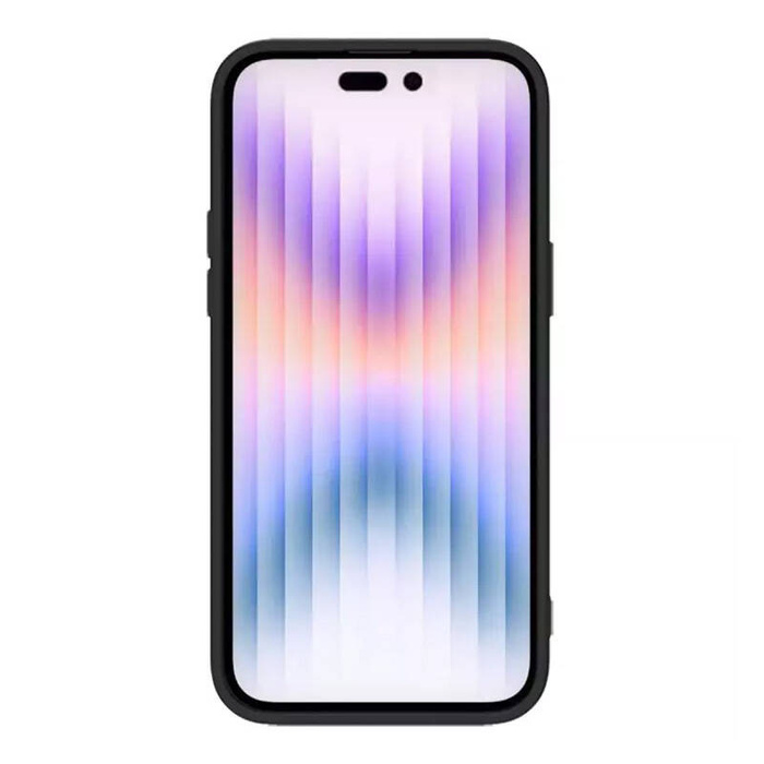 Silikonowe etui Nillkin CamShield Silky Silicone Case do iPhone 15 Pro z osłoną na aparat - czarne