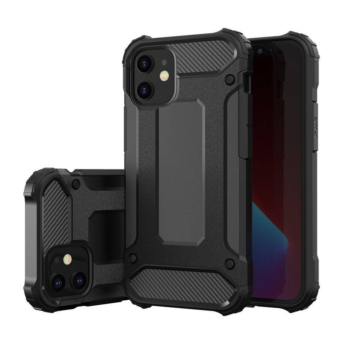 Hybrid Armor pancéřovaný hybridní pouzdro kryt iPhone 12 Pro Max černý