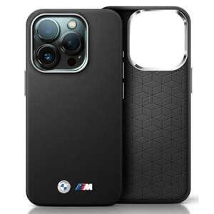 Funda BMW iPhone 16 negro/negro durocase M Smooth Full Wrapped Metal