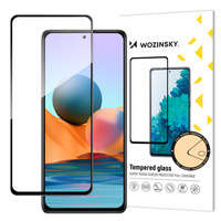 Wozinsky Tempered Glass Full Glue Super Tough Screen Protector Full Coveraged with Frame Case Friendly for Xiaomi Redmi Note 10 Pro black
