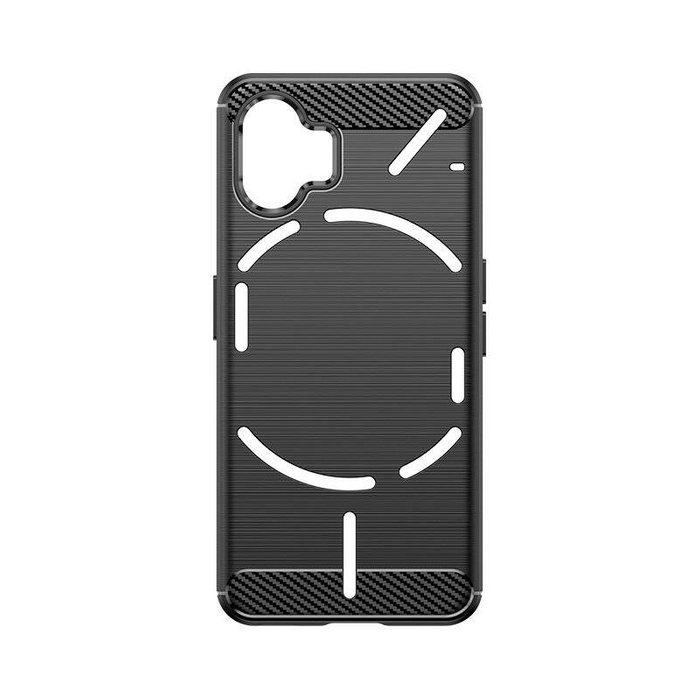 Carbon Case Silikonhülle für Nothing Phone 2 - schwarz