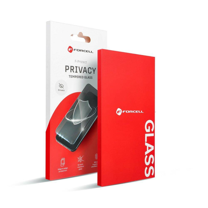 Szkło hartowane do iPhone 15 PRO Forcell Privacy Glass czarne