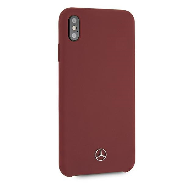 Coque MERCEDES Apple iPhone Xs Max Silicone Line Red Hardcase