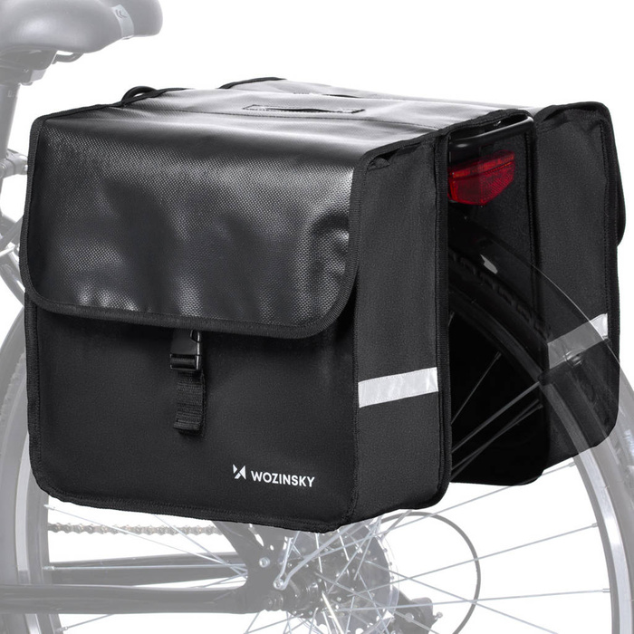 Wozinsky vélo sacoche double 28 l noir (WBB34BK)