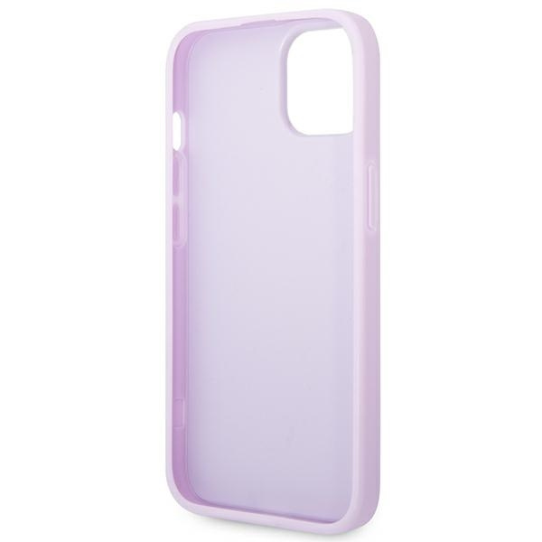 Case Guess iPhone 14 Plus 6.7" purple/purple Saffiano Strap