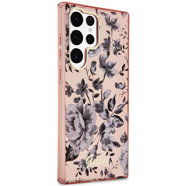 Coque Guess Guhcs23lhcfwsp S23 Ultra S918 Rose/pink Hardcase Flower Collection Case