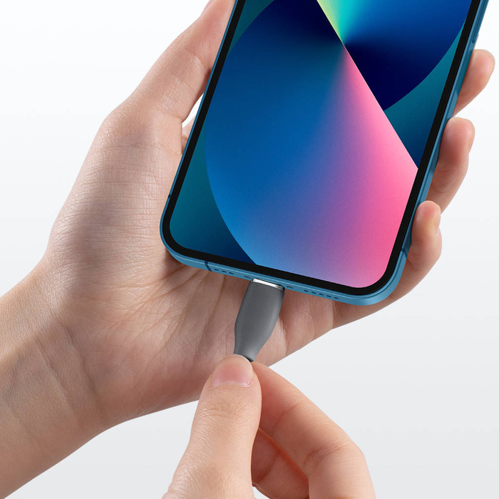 Baseus Kábel, USB Type C - Lightning 20W kábel, 1,2 m hosszú Jelly Liquid Silica Gel - fekete