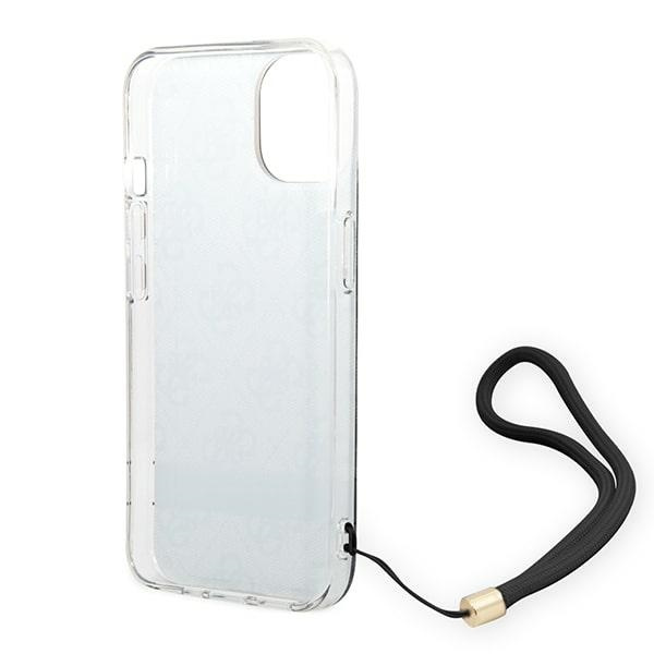 Guess GUOHCP14MH4STK iPhone 14 Plus 6.7" black/black hardcase 4G Print Strap