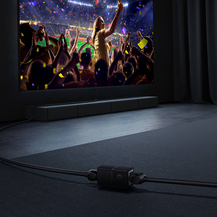 Connecteur de câble Ethernet Baseus AirJoy Series RJ-45 2 pcs - noir