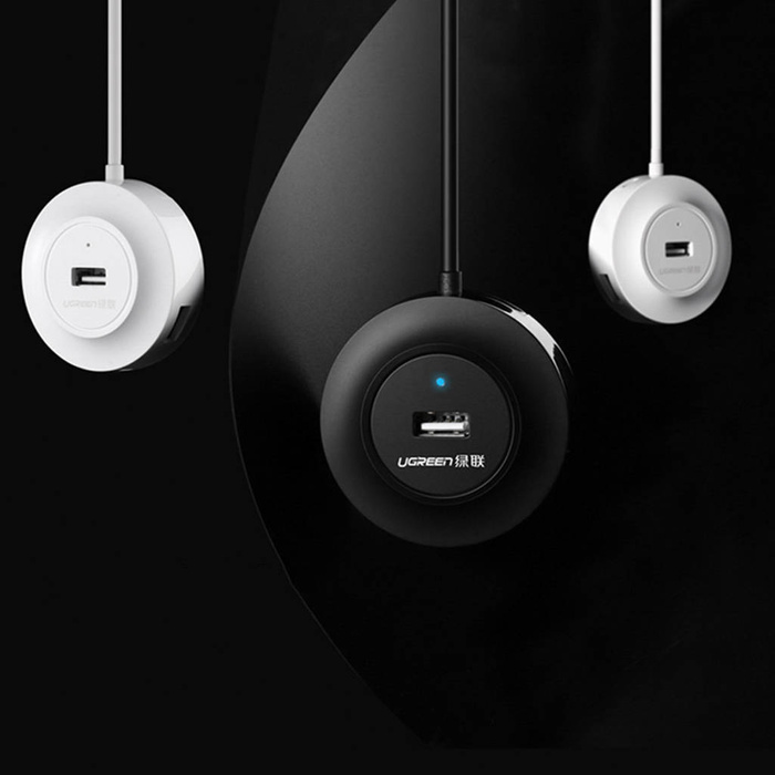 Ugreen HUB 4en1 4xUSB-A 2.0 480Mbps 1m blanco (CR106)