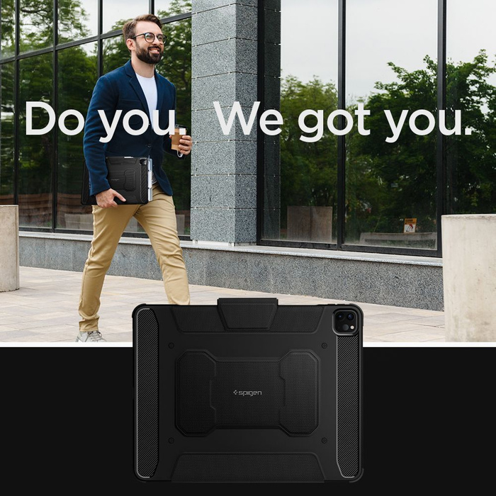 Hülle SPIGEN Rugged Armor "pro" Gehäuse Ipad Pro 11 2018/2020 Schwarz