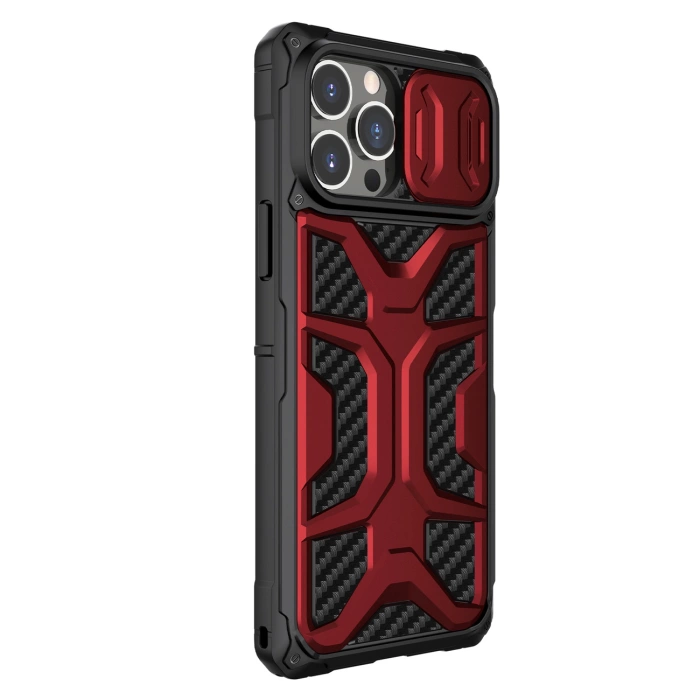 Etui Nillkin Adventurer Case etui do iPhone 13 Pro pancerny pokrowiec z osłoną na aparat czerwony