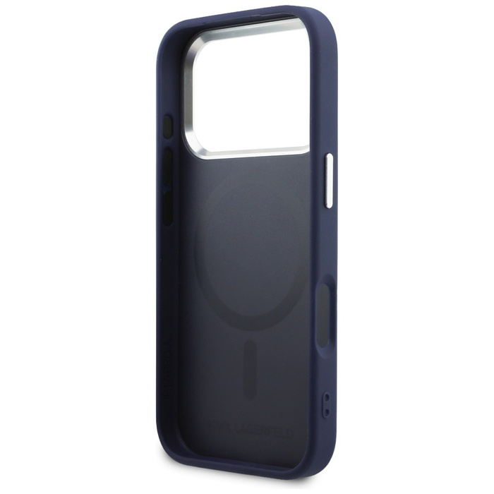 Etui Karl Lagerfeld Karl RSG Logo        MagSafe do iPhone 17 Pro Max niebieski