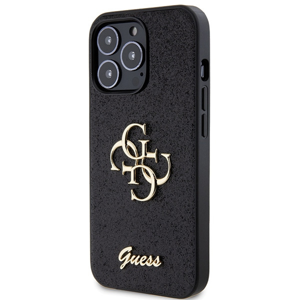 Guess GUHCP13LHG4SGK iPhone 13 Pro / 13 6.1" black/black hardcase Glitter Script Big 4G