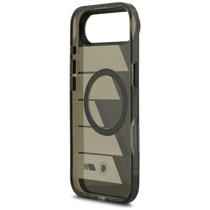 Etui BMW M IML Metal Buttons Tricolor    Lines MagSafe do iPhone Air antracyt