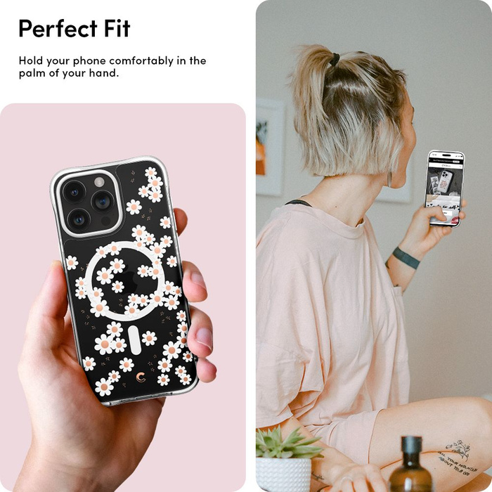 Obal Spigen Cyrill Cecile Mag MagSafe iPhone 15 Pro Max White Daisy Case