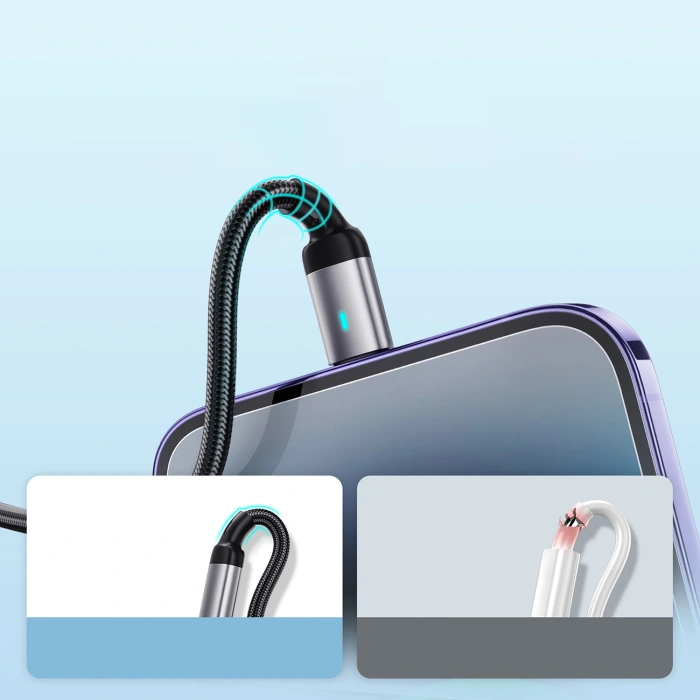 Kabel Joyroom Extraordinary Series A10 Lightning / USB-C PD 20W 3 m - czarny