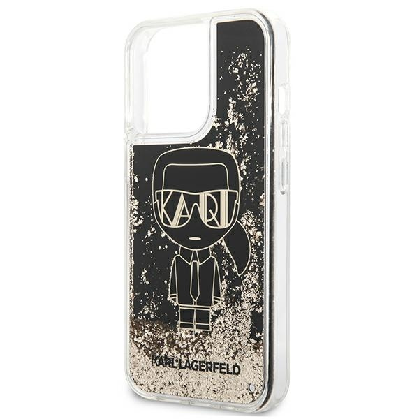 Karl Lagerfeld KLHCP13LLGGKBK iPhone 13 Pro/ 13 6.1 "black/black hardcase Liquid Glitter Gatsby