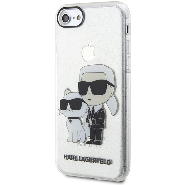 Karl Lagerfeld KLHCI8HNKCTGT iPhone 7/8/ SE 2020 / SE 2022 transparent durcase Gliter Karl&amp;Choupette