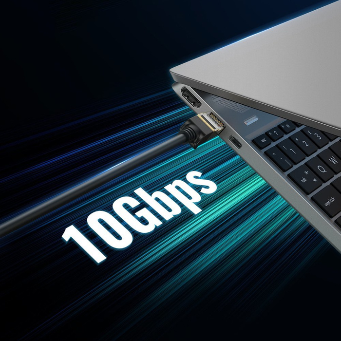 Kábel sieťový kábel Ugreen NW107 RJ45/Cat 7 STP 15 m - čierny