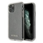 GUESS Hülle Apple iPhone 11 Pro Glitter Silber