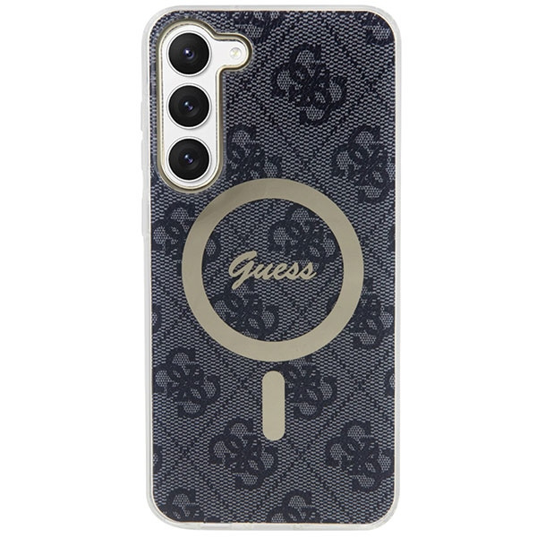 Funda Guess GUHMS23MH4STK S23+ S916 negro/negro durocase 4G MagSage Case
