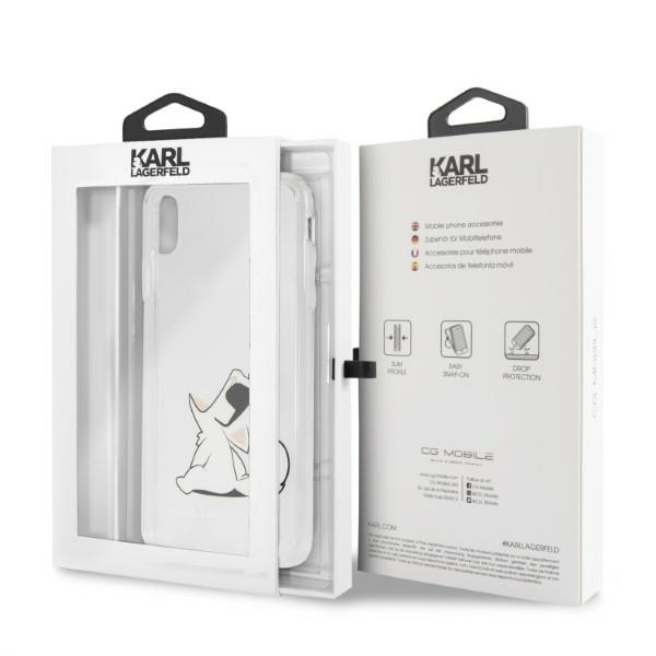 KARL LAGERFELD Apple iPhone Xs Max Choupette Fun Klarsichthülle