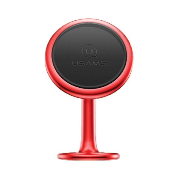 USAMS Magnetic holder for the cockpit, dashboard, glued, adjustable, standing red