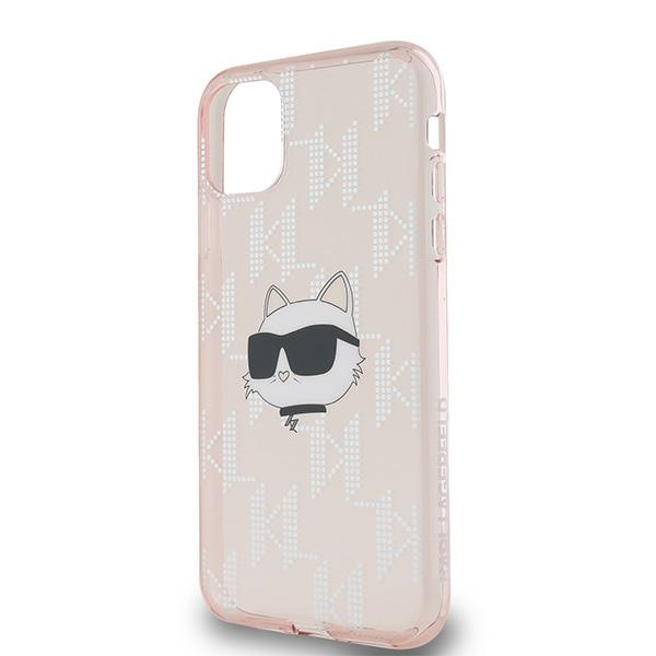 Karl Lagerfeld KLHCN61HKLPCHP iPhone 11 / Xr 6.1" różowy/pink hardcase IML Choupette Head & Monogram