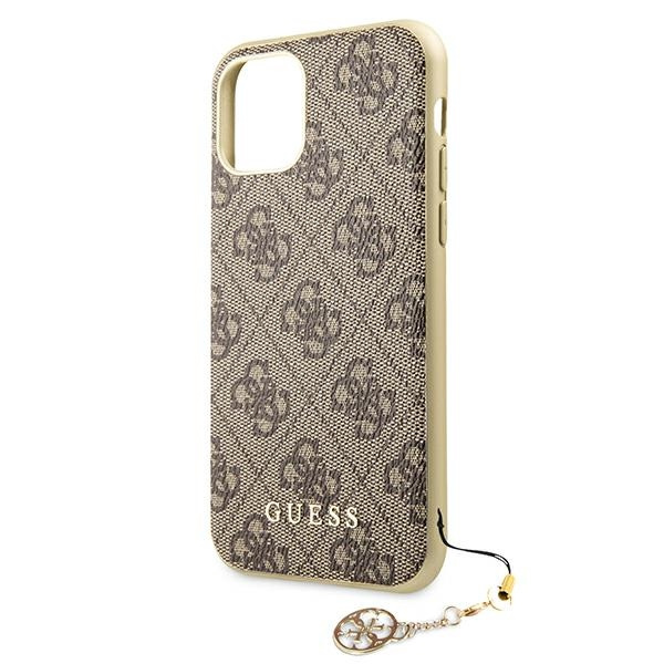 Cover GUESS Apple iPhone 11 4G Charms Collection Brown Hardcase CASE