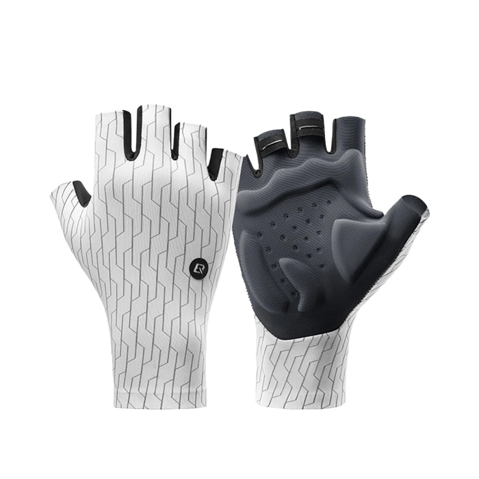 Rockbros Rennradhandschuhe Größe: L - Schwarz und Weiß