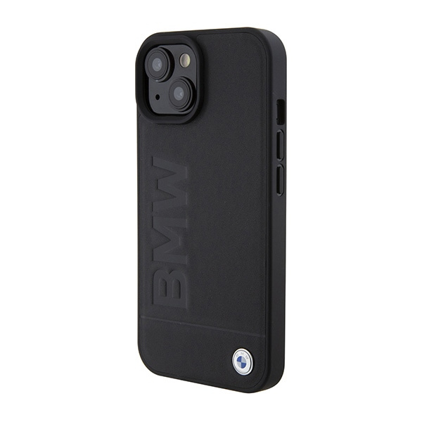 Case BMW BMHMP15SSLLBK iPhone 15 6.1" black/black MagSafe hardcase Signature Logo Imprint Case