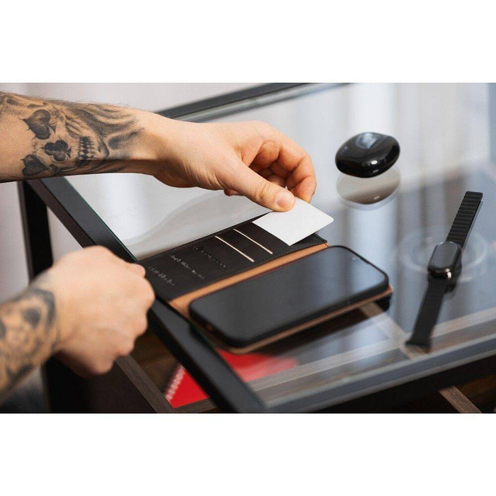 FORCELL F-PROTECT RFID Blocker Book kabura do IPHONE 13 Pro Max czarny