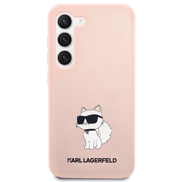 Obal Karl Lagerfeld Silicone Nft Choupette - Obal Samsung Galaxy S23 (růžový) Case