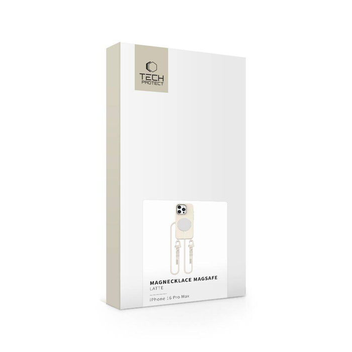 Etui TECH-PROTECT MAGNECKLACE MAGSAFE IPHONE 16 PRO MAX LATTE
