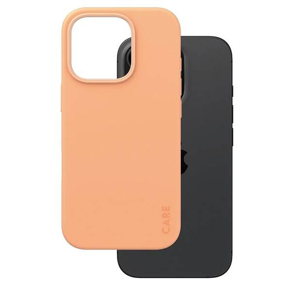 Etui CARE by PanzerGlass Fashion Case iPhone 16 Pro 6.3" brzoskwiniowy/peachy MagSafe 1390