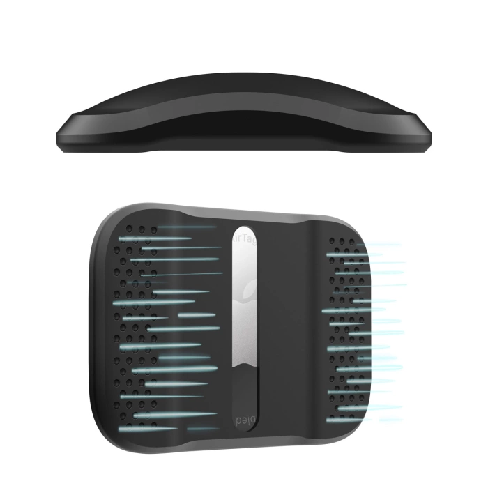 Magnetic case for AirTag - black