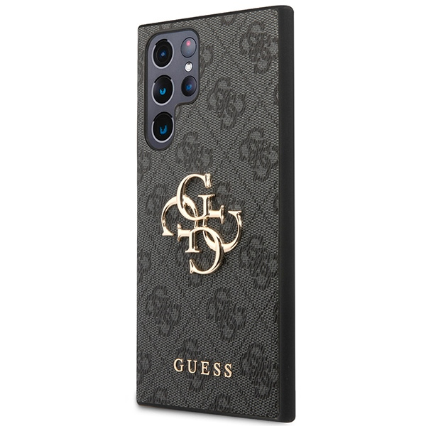 Case Guess GUHCS23L4GMGGR S23 Ultra S918 grey/grey hardcase 4G Big Metal Logo Case