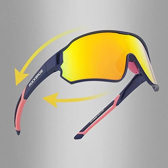 Lunettes de vélo polarisantes Rockbros 10134PL - bleues