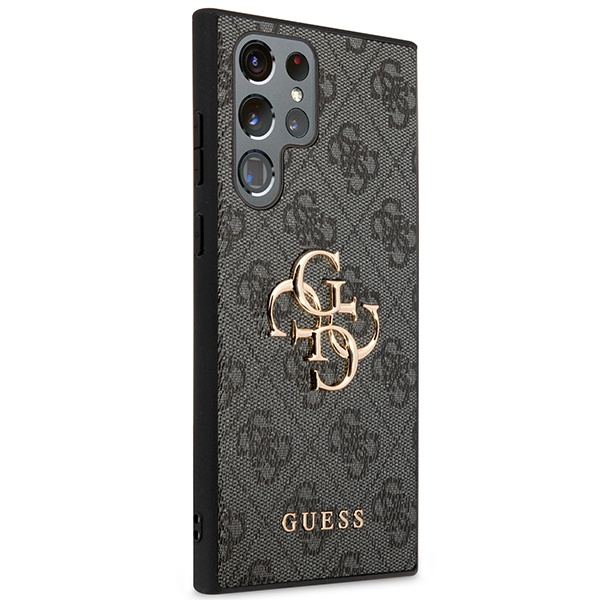 Hülle Guess GUHCS23L4GMGGR S23 Ultra S918 grau/grau hartcase 4G Big Metal Logo Case